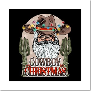 Cowboy Christmas Posters and Art